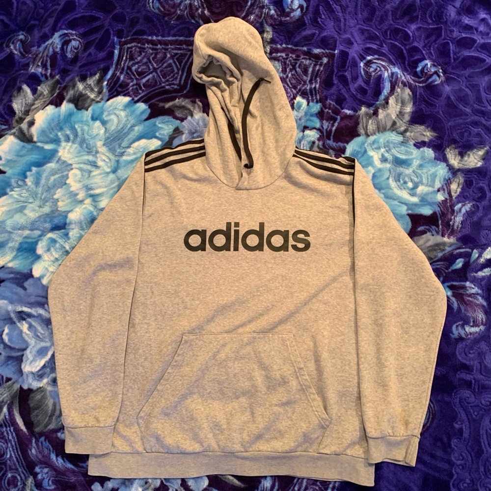 Gray adidas hoodie XL